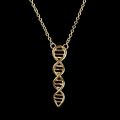Jisensp New Arrival Science Jewelry DNA Necklace Biology Jewelry Molecule Necklace Accessories for Women Brand Jewelry Hot Sale