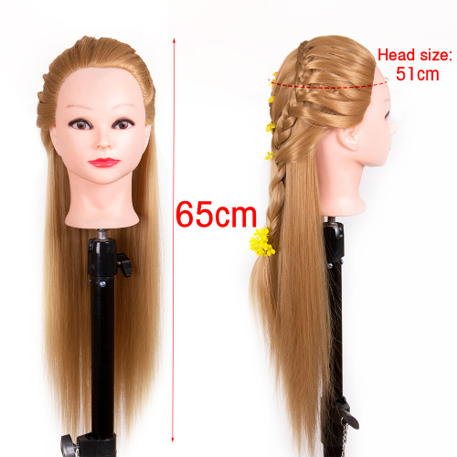 Salon Hairdressing Synthetic Hair Training Mannequin Head Supplier, Supply Various Salon Hairdressing Synthetic Hair Training Mannequin Head of High Quality