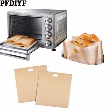 5 Pcs/set Reusable Toaster Bag Non Stick Bread Bag Sandwich Bags Coated Fiberglass Toast Microwave Heating Pastry Tools