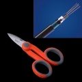 5-1/2" Multipurpose Electrical Shears Fiber Optic Kevlar For Cut Electrical Wire WF4458037