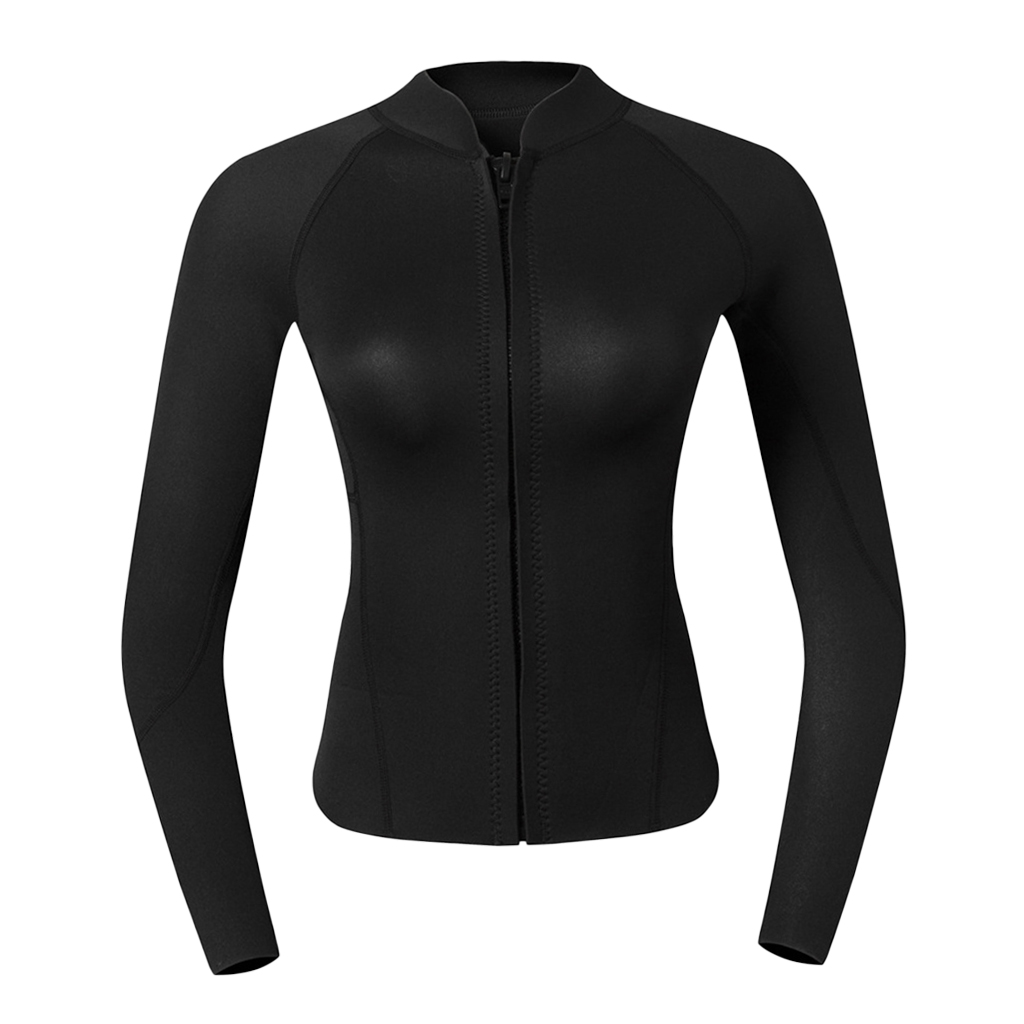 Women Wetsuit Top For Scuba Diving Snorkeling Surfing Kayaking Canoeing Women UV Sun Protection Long Sleeve Rash Guard