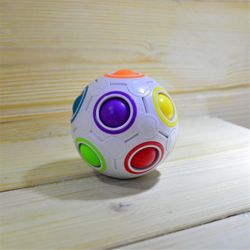 Magic Ball Toy Fidget Rainbow Puzzle Magic Ball For Concentration Kids Gift