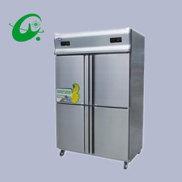 Good quality GD1.0L4ST models kitchen refrigerator,freezers,Four pairs of brass machine dual temperature refrigerator