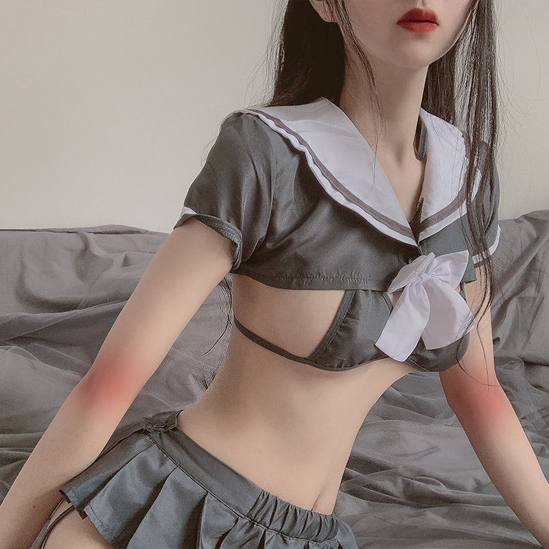Cheerleader Role Play Costumes Japanese Student Wear Nightwear Sexy Lingerie Navy Sailor JK Uniform Underwear Schoolgirl Costume