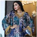 Turkye Arabic Muslim Dress Women Flower Elegant India Pakistan Moroccan Kaftan Jubah Hijab Abayas Robe Dubai Islamic Clothing