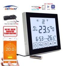 HESSWAY APP Android,apple system Control 3A water floor heating thermostat WIFI for Dual sensor