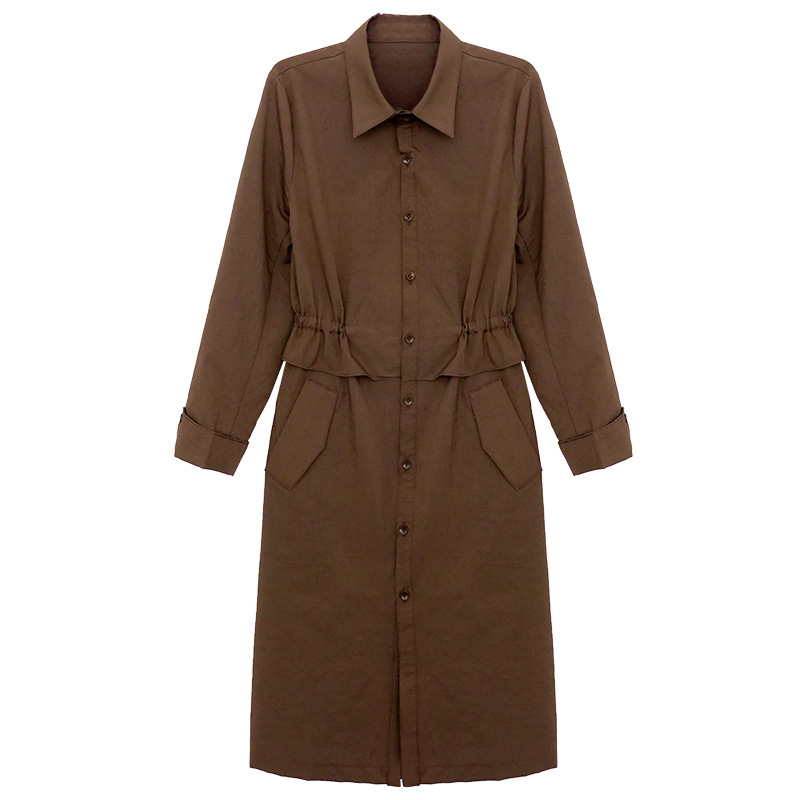 Spring Trench Coat for Women Classic Slim Outwear Long Trench Coat Women's Office Coat Female Windbreaker Plus Size