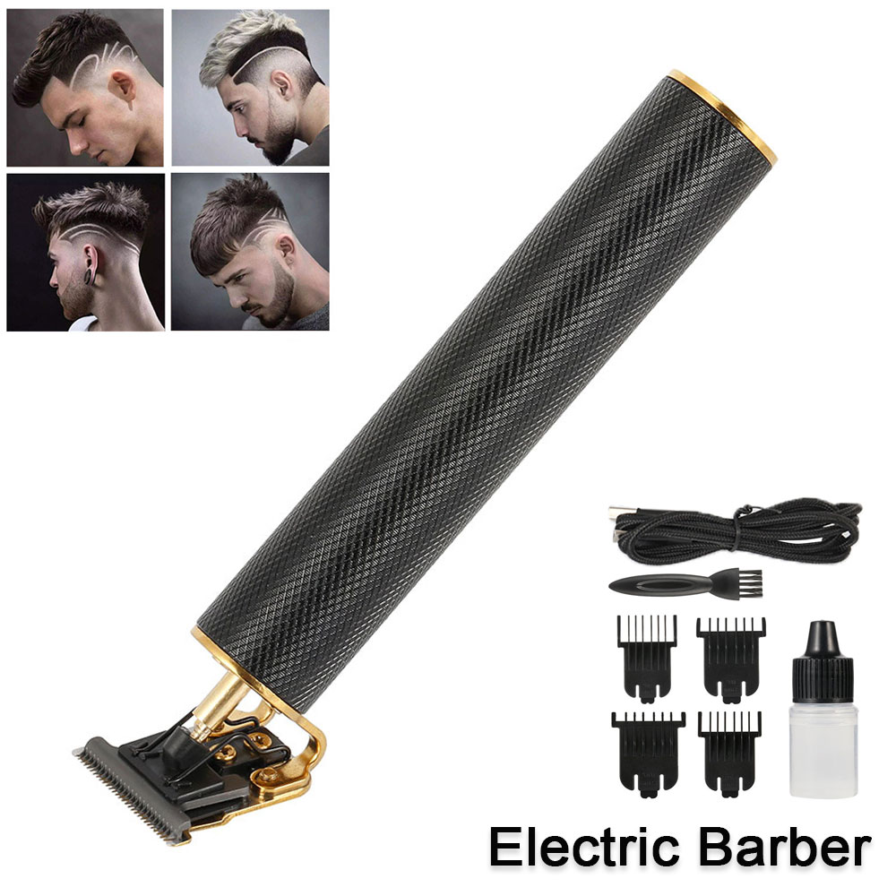 Professional Men's Hair Trimmer Clippers Barber Haircut Sculpture Cutter Rechargeable Razor Trimmer Adjustable Cordless Edge