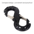 Car Off-road Rescue Shackle S Hook SUV Tow Hook Manganese Steel Anti-rust Removable Rescue Tool Durable Dragged Tool Accessories