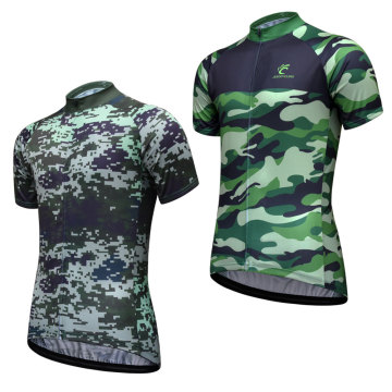 Camouflage Cycling Jersey Men Short Sleeve Bike Jersey maillot ciclismo Breathable Quick-Dry Bicycle Jersey Shirts Wholesales