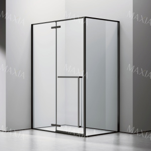 Stainless steel long hinged glass shower room