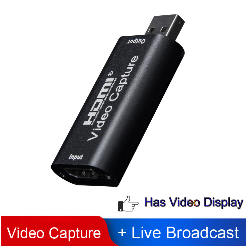 Portable USB 2.0 Audio Video Capture Card HD 1 Way HDMI to USB 2.0 1080P Mini Acquisition Card Converter for Computer PS4 Living