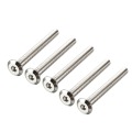 Uxcell 5pcs M6 Hex Socket Head Machine Screw Bolt Length 60mm 70mm 80mm 90mm Furniture Bolts for Joining Wood Carbon Steel