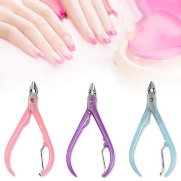 Nail Cuticle Nipper Stainless Steel Rainbow Tweezer Clipper Dead Skin Remover Scissor Plier Manicure Nail Art Tool