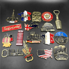 Metal refrigerator stickers travel souvenirs France Britain fridge magnets souvenir Brazil Italy metal magnetic refrigera