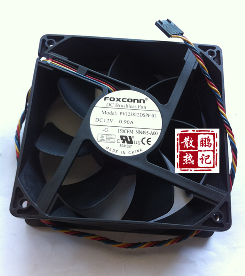 Original For FOXCONN 12CM 120MM 1238 12038 120*120*38MM 12V 0.90A PV123812DSPF 01 COOLING FAN