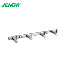 Polished Supporting Chrome Wall-Mounted 4 Prong Robe Hook