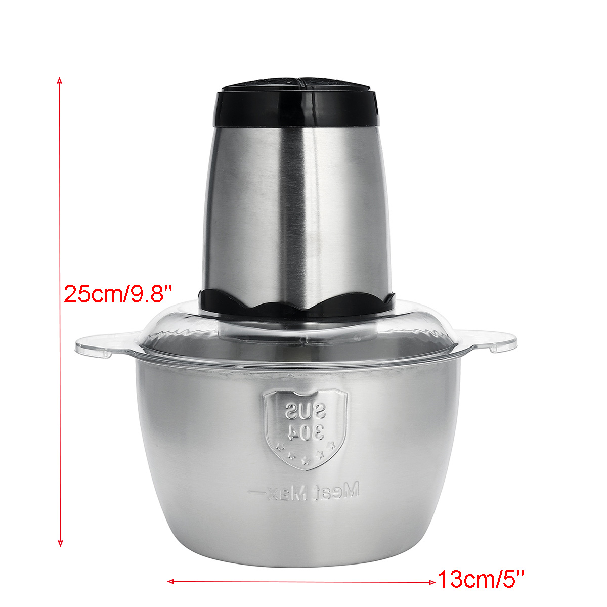 Becornce 2L Multi-function Electric Meat Grinder Garlic Fruits Onion Meat Food Chopper Electric Chopper Meat Grinder Mincer Food