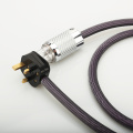HIFI UK Power Cable UK Mains Lead Power Cord Hifi Audio AC Power Cable For AMP CD player Audio Visual & Hi-Fi Equipment