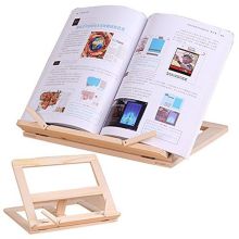 Wooden Frame Reading Bookshelf Bracket - Book Reading Bracket Tablet PC Support Music Stand Wooden Table Drawing Easel