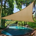 Waterproof UV Sun Triangular Shade Sail Sun Shelter Sunshade Canopy Garden Patio Pool Shade Sail Awning Camping Picnic Tent