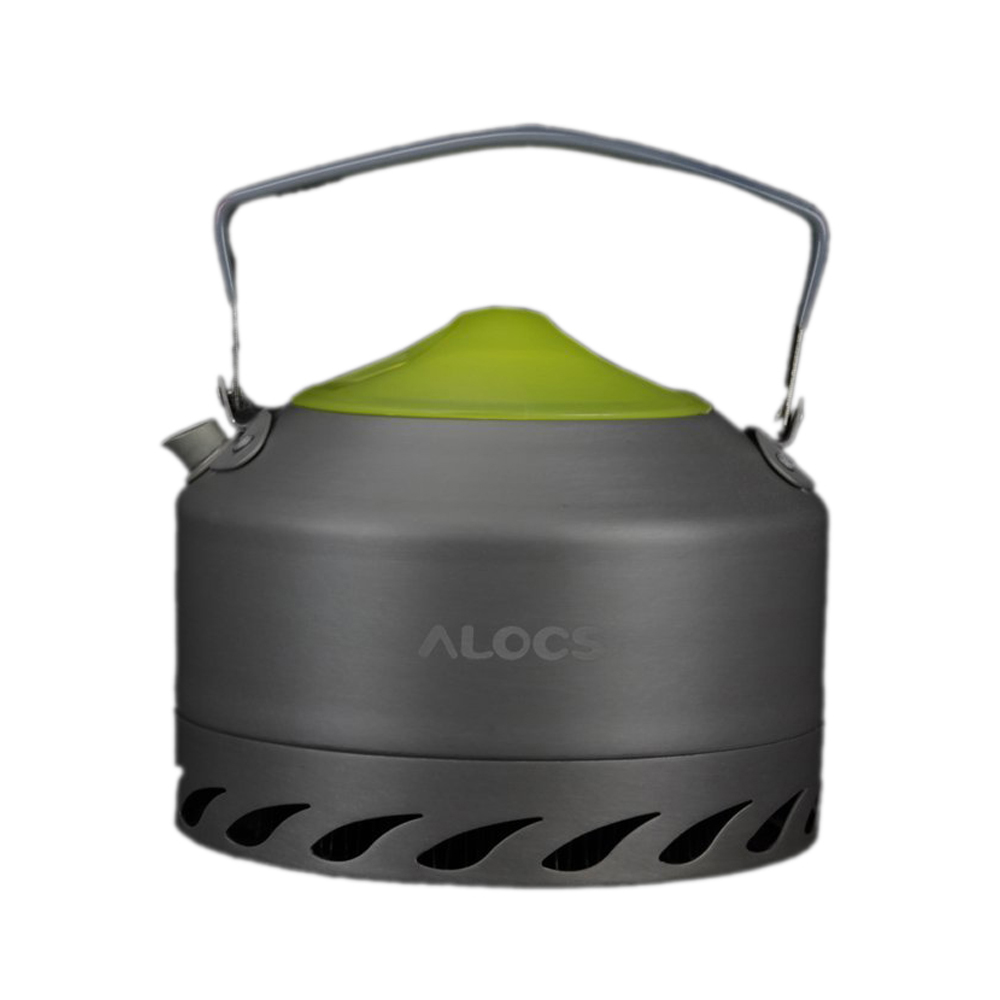 Hot ALOCS Portable Aluminum Oxide Outdoor Camping Picnic Pot Teapot Water Kettle 0.9L