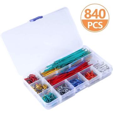 Jumper Wire Kit 840 Pcs Preformed Breadboard Jumper Wire Kit 14 Lengths Assorted Jumper Wire for Breadboard Prototyping Circuits