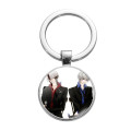 Vampire Knight Yuuki Anime Glass Dome Keychain Pendant Trendy Chain Cartoon Art Photo Keychain For Women Gift Jewelry