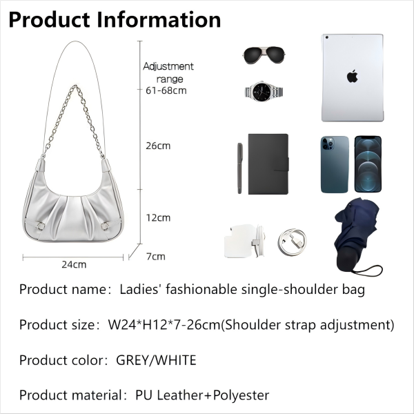 Ladies' shoulder bag for commuting to work