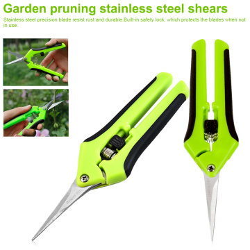Gardening Tools Garden Pruning Shears Stainless Steel Fruit Picking Scissors Household Potted Trim Weed Branches Small Scissors