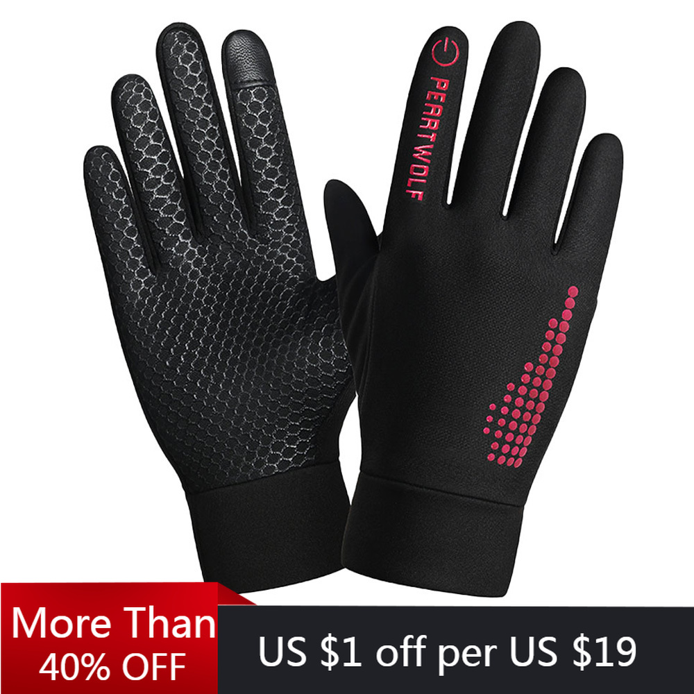 Winter Cycling Warm Men Gloves Waterproof Anti-slip Breathable Unisex Screen Touch Outdoor Sport Gloves Motorcycle Riding Gloves