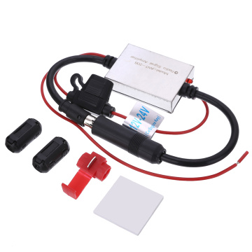 Car Exterior Styling 1pc 12V 24V Universal Car Radio FM Antenna Signal Amplifier Booster for Marine Boat RV FM Booster 88-108mhz