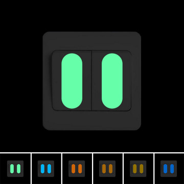 Glow in the Dark Switch Panel Button Sticker DIY Luminous Indicating Strip Night Light Wall Decorative Sticker Home Decor Decal