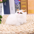 1pc Plush Toy Simulation Bunny Kitten Leather Fur Making Cute Simulation Animal Children Gift Home Decoration