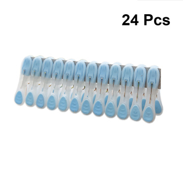 24 Pcs Plastic Laundry Clips Clothespins Multifunctional Large Laundry Clips Windproof Photo Clips For Underwear Socks Drying