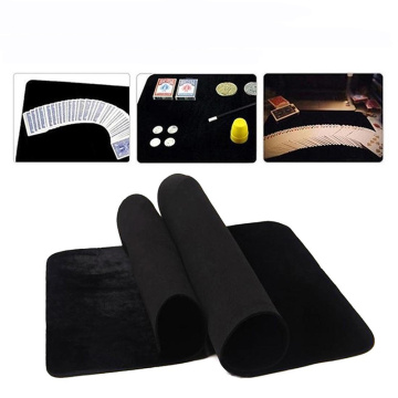 Black Professional Poker Card Deck Mat Magic Tricks Magician Props Coin Illusion Magic Game Pad Board Coin Illusion Magic 3 Size