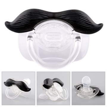 Funny Baby Pacifier Dummy Nipple Teethers Novelty Toddler Mustache Pacifier Infant Baby Christmas Gift Teeth Soothers