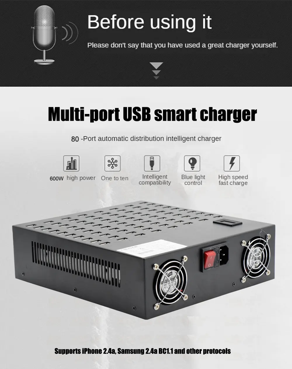 80 Port USB Charging