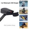 Motorcycle Mobile Phone Charger USB Charger With Indicator Light Waterproof For Car Motorcycle Electric Bike ATVs UTVs 8-32V