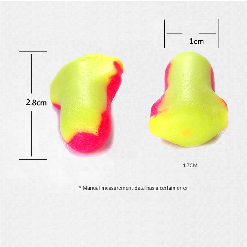 10 Pairs Authentic Foam Soft Travel Sleep EarPlugs Noise Reduction Norope Earplugs Swimming Protective earmuffs