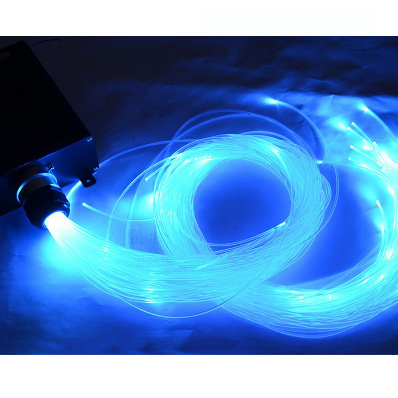 10PCSX 3mm X 2Meters end glow PMMA Plastic optical fiber cable for led project light free shipping