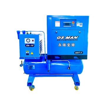 permanent magnet integrated compressor with dryer