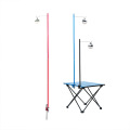Outdoor Camping Light Pole Stall Table Light Stand Portable Folding Camping Mini Hook Light