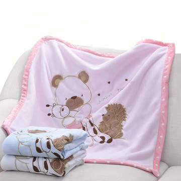 High Quality Soft Fleece Baby Blankets Winter Cartoon Infant Bebe Stroller Newborn Swaddle Wrap Blanket Baby Bedding Blanket