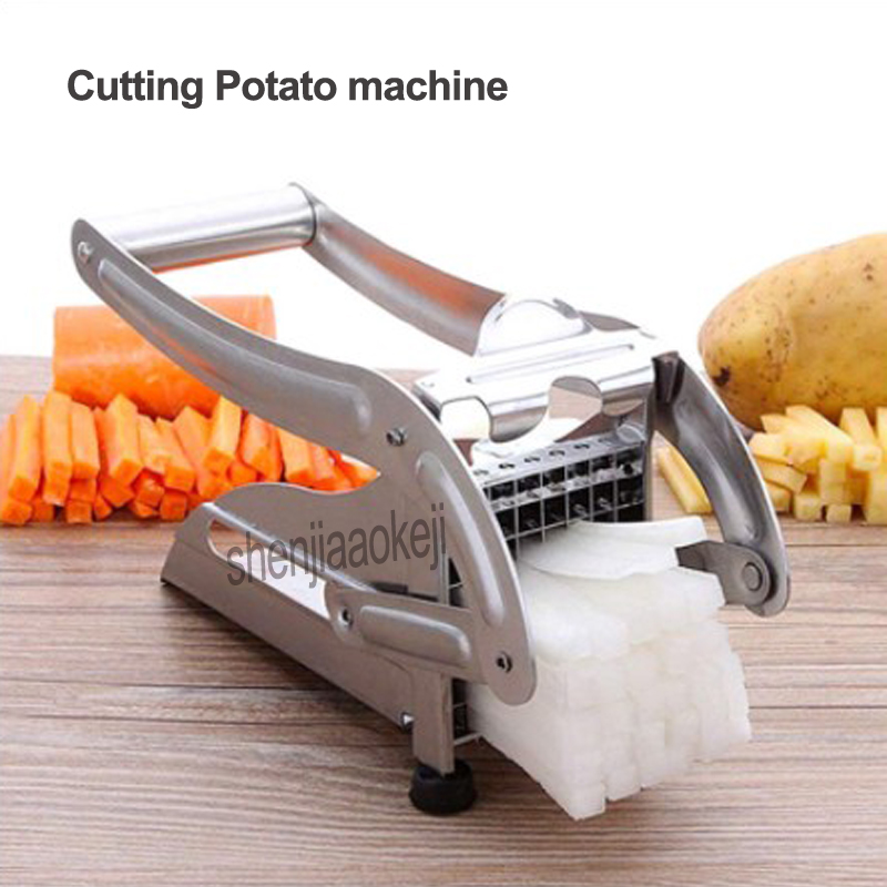 Effective Potato Chips Making Machine Stainless Steel French Fry Potato Cutter Slicer manual Potato chipper Kitchen Gadgets