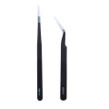 2PCS ESD-14 ESD-15 Anti-static Curved Straight Tip Forceps Precision Soldering Tweezers Set Electronic ESD Tweezers Tool
