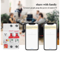 220V Smart Life 2P WiFi Smart Circuit Breaker overload short circuit protection with Amazon Alexa for Smart Home