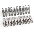 20pcs Clothes Pegs Stainless Steel Metal Clips For Coat Pants Laundry Drying Hanger Rack Washing Towel Holder Hanger