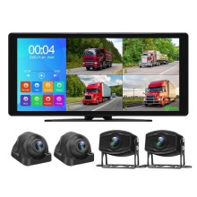 10.36 inch 4 channel vehicle monitor system support 2.5D touch/MP5/Bluetooth/FM/mobile phone interconnection/voice control