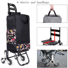 Shopping Trolley cart Woman Shopping Cart shopping basket Household shopping bag stairs Trailer Portable cart waterproof bags